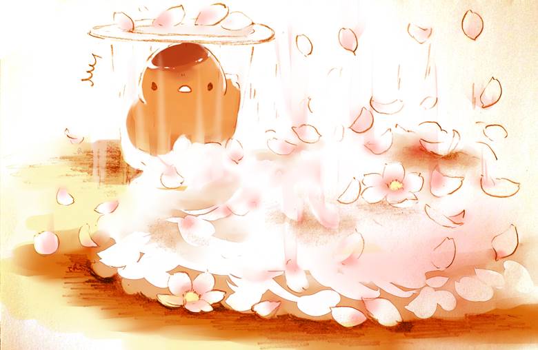 花雨|チャイ的Pixiv甜点小鸡插画图片