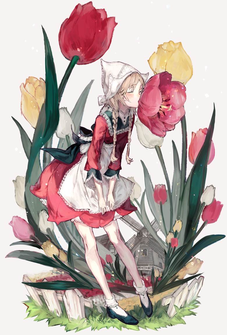 原创, tulip, 花和女孩子, 原创10000users加入书籤, 连衫围裙, folklore, Flower Fairies
