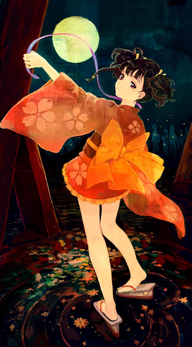 无名, 甲铁城的卡巴内利, Mumei (Kabaneri of the Iron Fortress), geta, bare feet, 萝莉