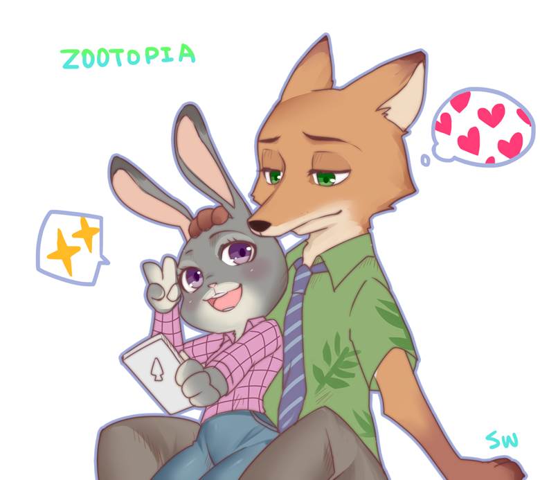 疯狂动物城, Judy, Nick, Nick/Judy