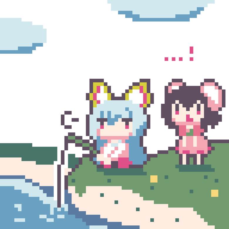 藤原妹红, 因幡帝, 东方, 点阵图