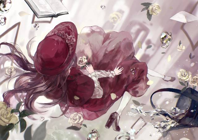 花,女孩图片