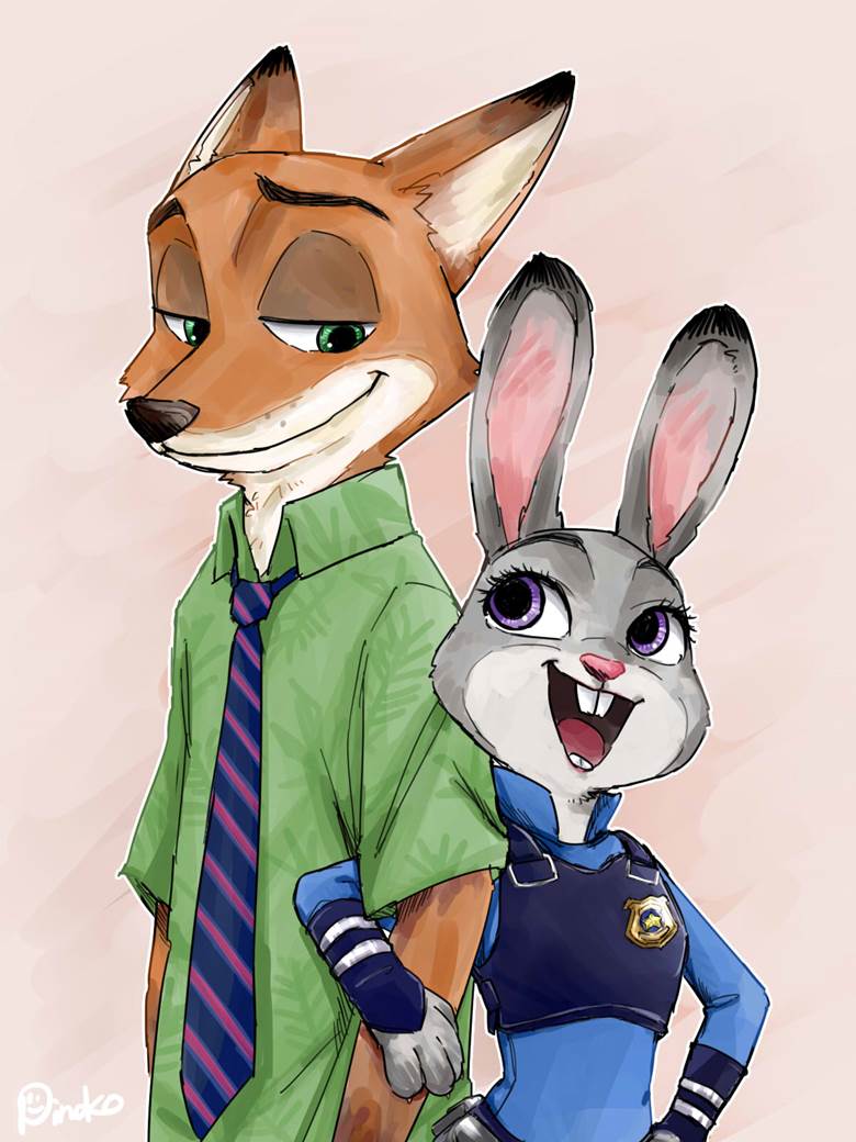 ニクジュディ|ぴのこ的疯狂动物城插画图片