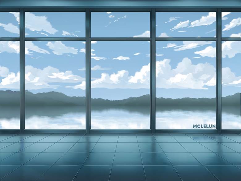 Window Lake Scene|mclelun的云层天空插画图片