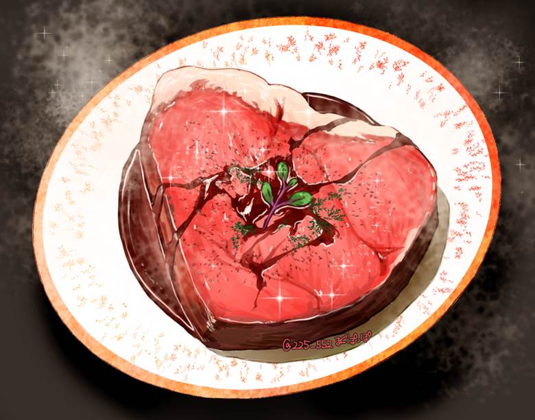 肉食べたい|まぐぽっぽ的Pixiv美食插画图片