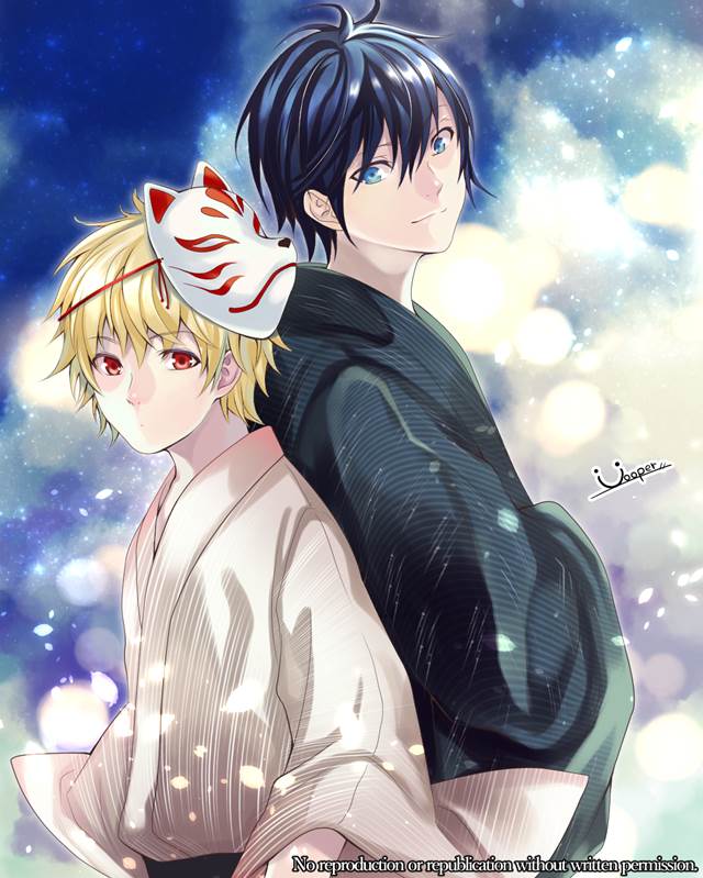 野良神, yukine, yukata, Japanese-style, yato