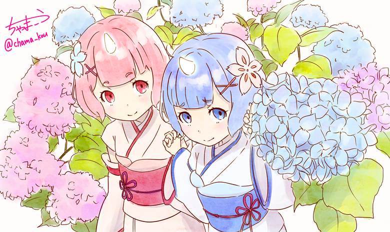 Re:0, 拉姆, 雷姆, Re:从零开始的异世界生活, 紫阳花, 雷姆 (Re:Zero), Re:0 1000收藏