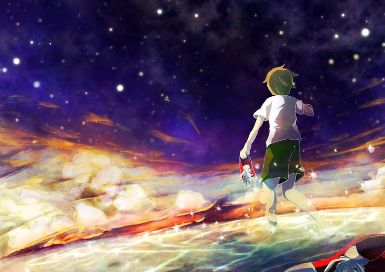 原创, 原创, 夏天, universe, sea, young boy