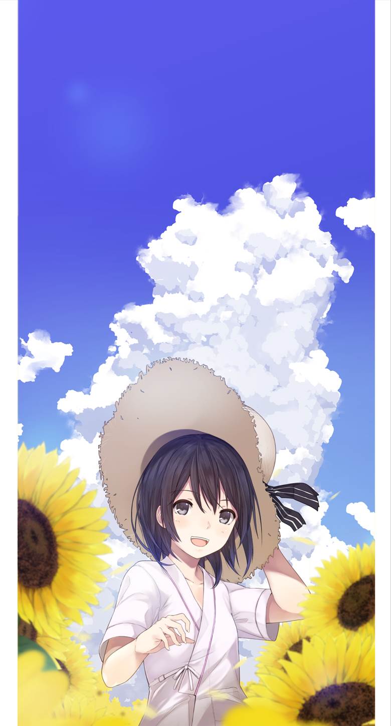 神様も嘘をつく 珠树 お的草帽少女插画图片 Bobopic