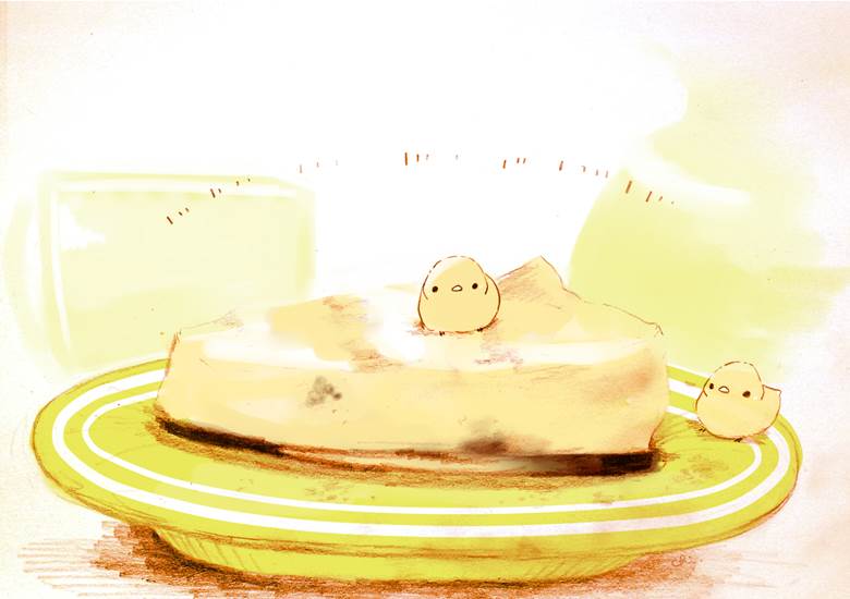 半ティラミス|チャイ的Pixiv甜点小鸡插画图片