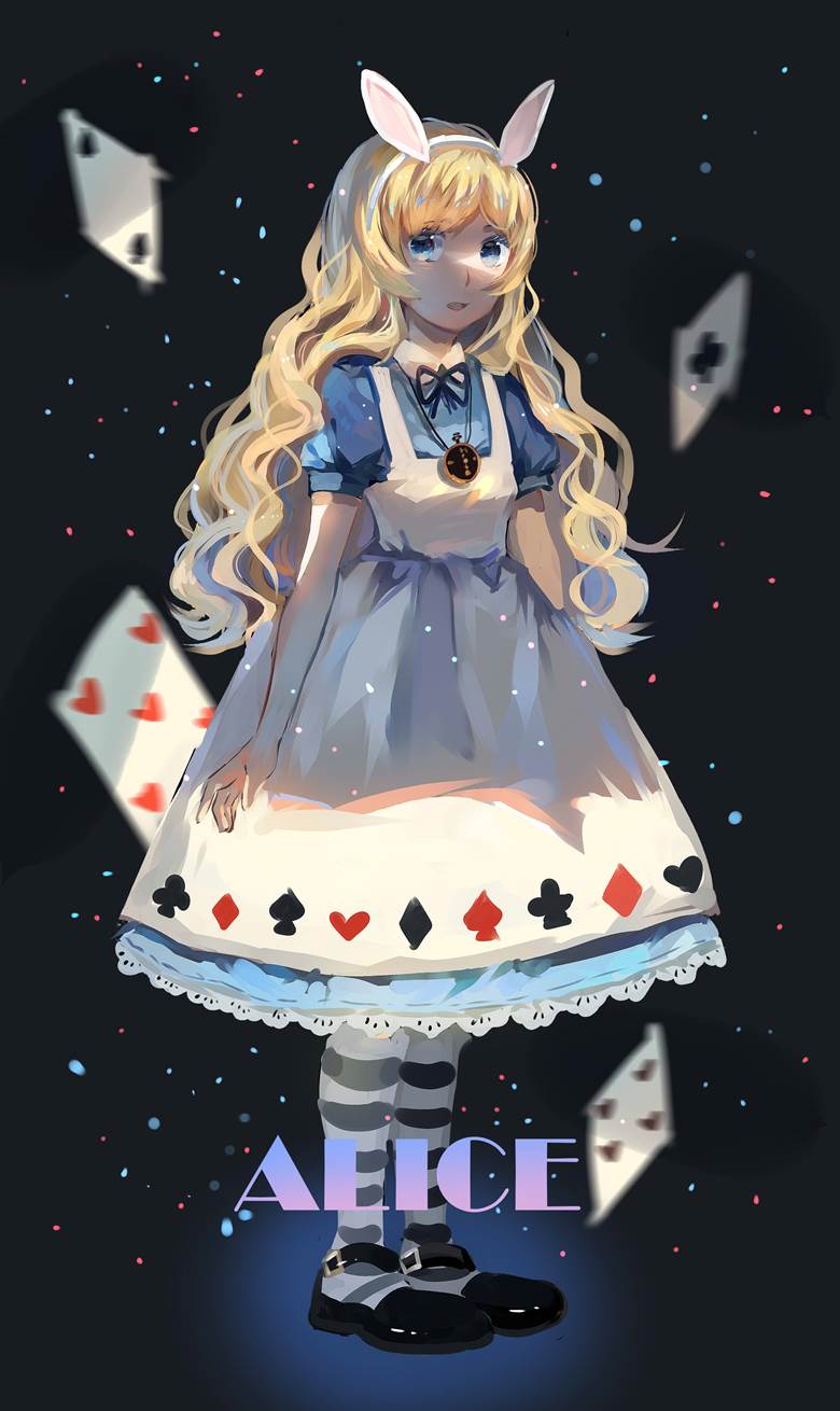 aliceジャム的爱丽丝梦游仙境插画图片