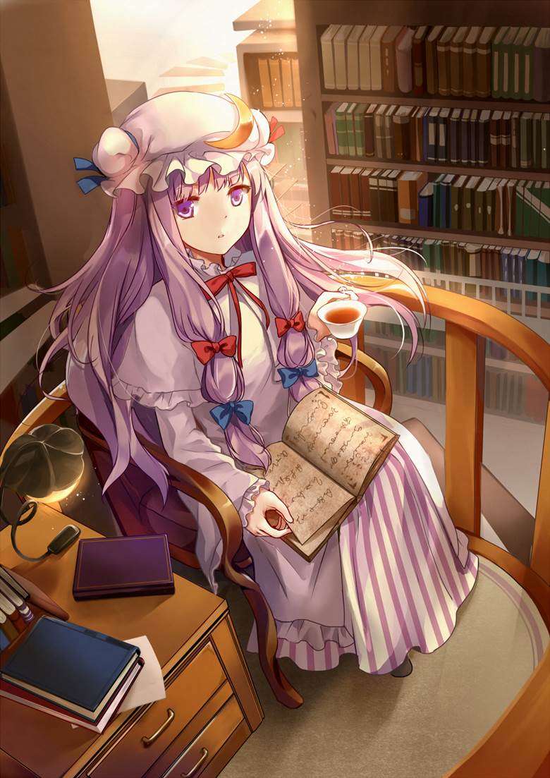 东方, 帕秋莉·诺蕾姬, 东方Project, 东方红魔乡, Touhou Project 3000+ bookmarks