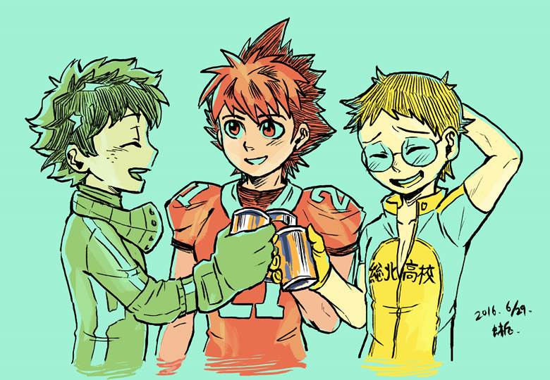 我的英雄学院, eyeshield 21, 飚速宅男