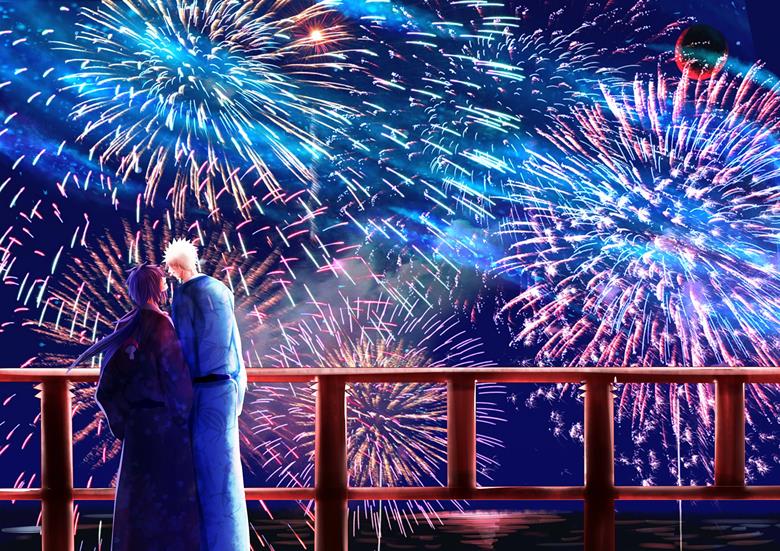 Izuna Uchiha, Tobirama Senju, Tobirama/Izuna, summer festival, 焰火, 腐向