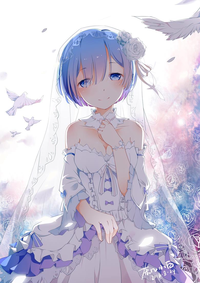 Rem, Re:Zero - Starting Life in Another World, Re: Zero 5000+ bookmarks, 雷姆 (Re:Zero), Re:从零开始的异世界生活, Re:0 10000收藏, 婚纱