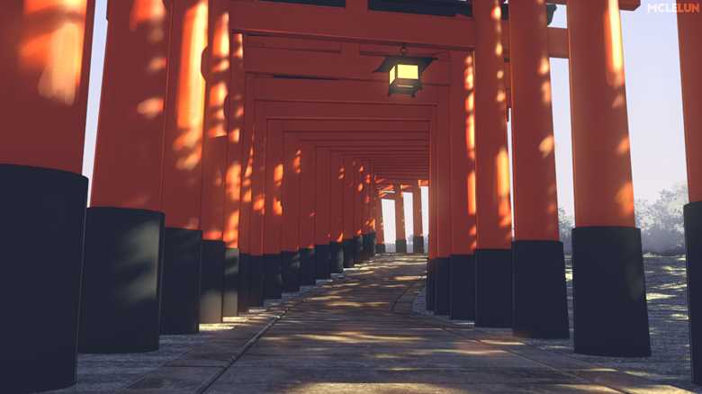 鸟居 Torii|mclelun的Pixiv高清风景插画图片