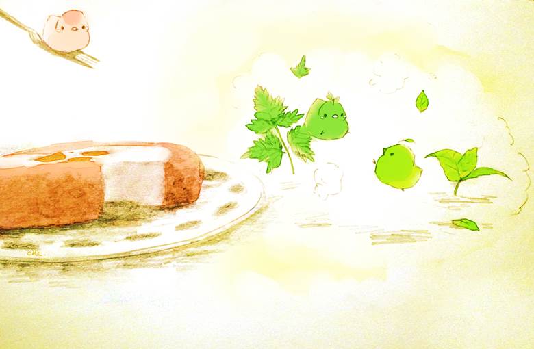 叶っぱの喧哗|チャイ的Pixiv甜点小鸡插画图片