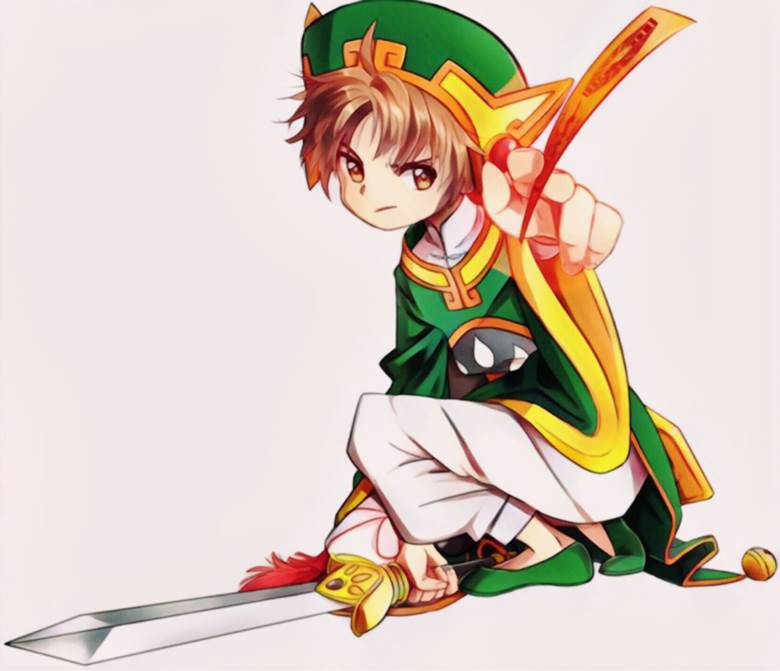 李小狼茶渋的魔卡少女樱插画图片