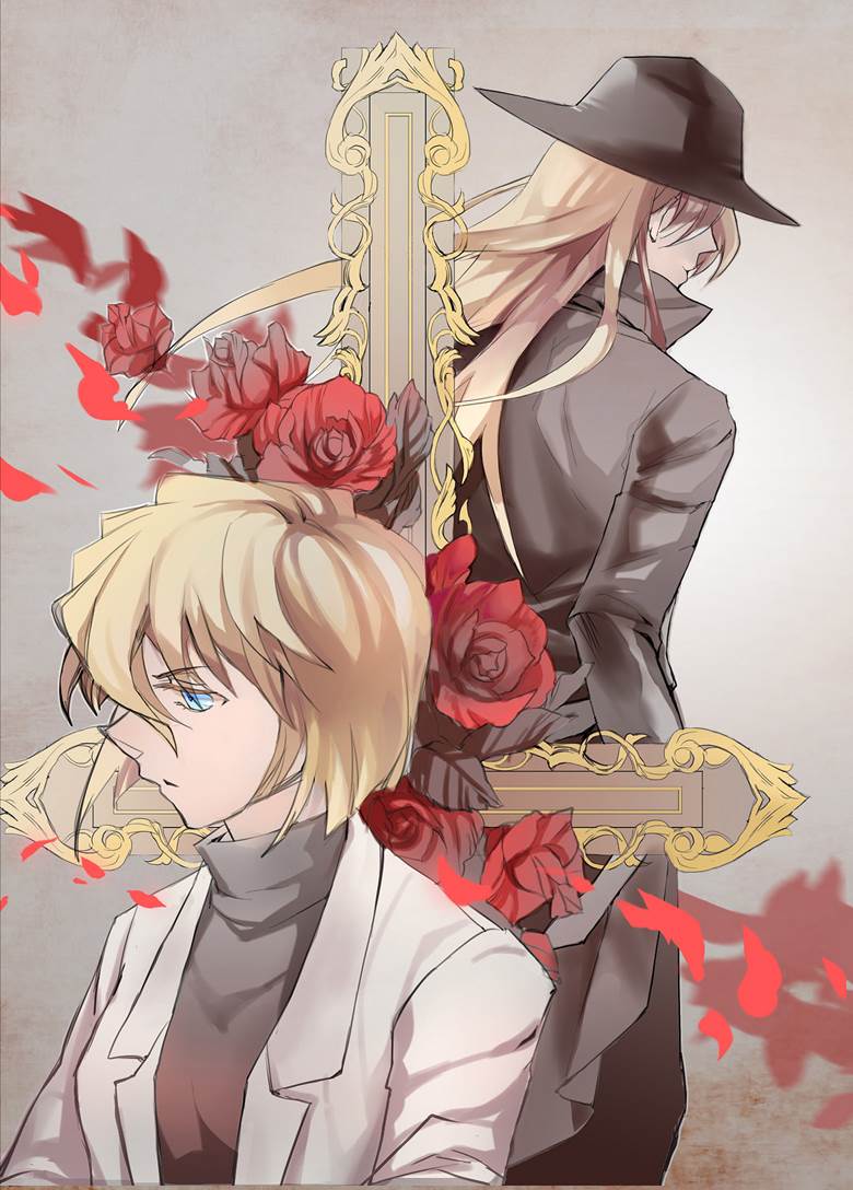 Gin x Sherry|仔羊的名侦探柯南插画图片