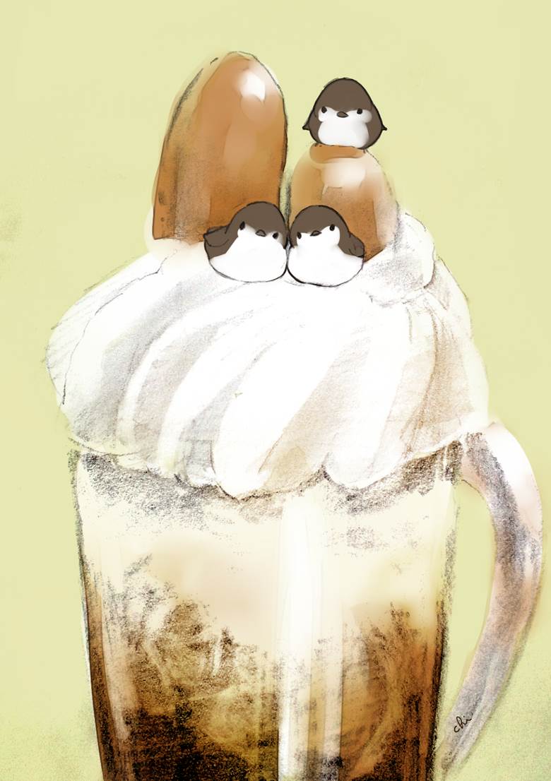 ウィンナーウィンナーコーヒー|チャイ的Pixiv甜点小鸡插画图片