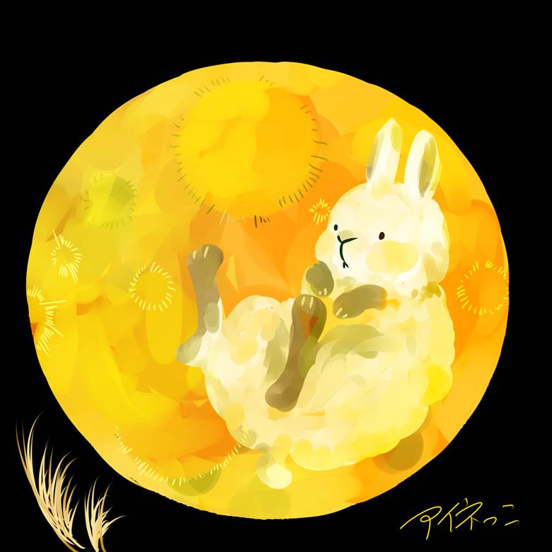 十五夜 アイネっこ的小兔子动物插画图片 Bobopic