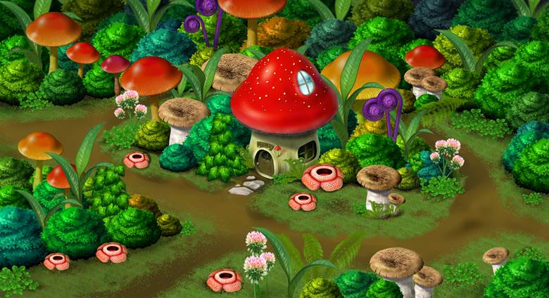 Rafflesia, 童话, mushroom, mushroom, 风景, large mushroom, daydream