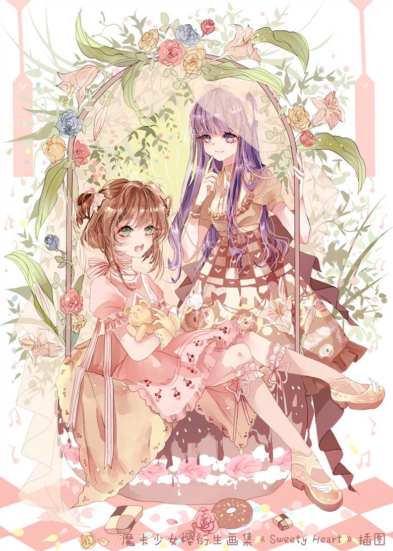 Card Captor Sakura, doujin, Tomoyo, 魔卡少女樱, 木之本樱, Tomoyo Daidoji, CLAMP 500+ bookmarks