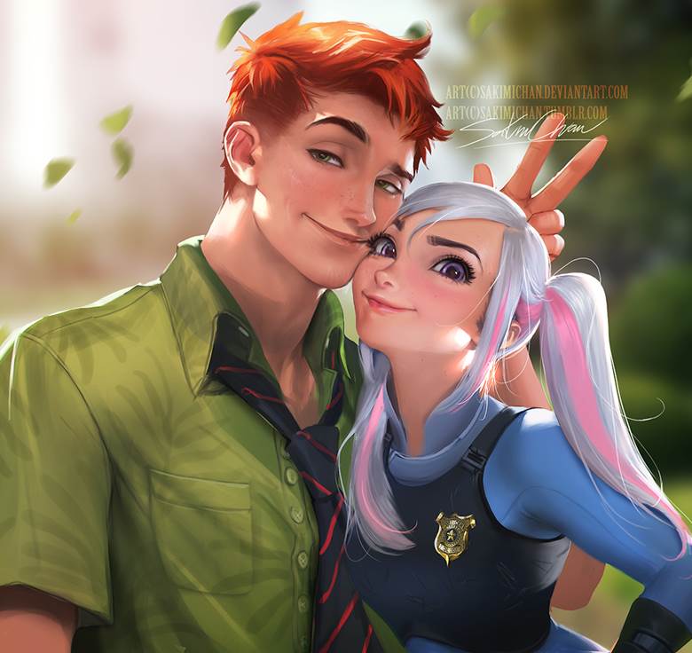 疯狂动物城, Nick, Judy, 迪士尼, 拟人化
