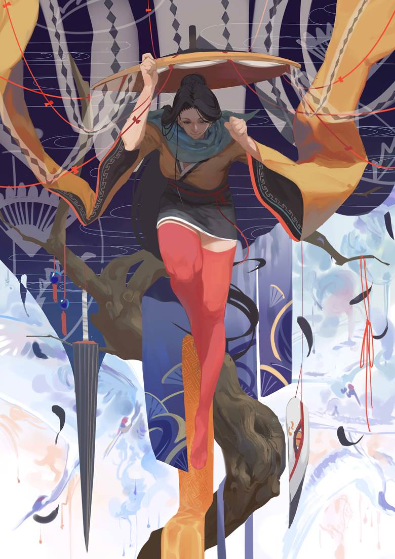 姑获鸟akrainsnow的阴阳师pixiv插画图片