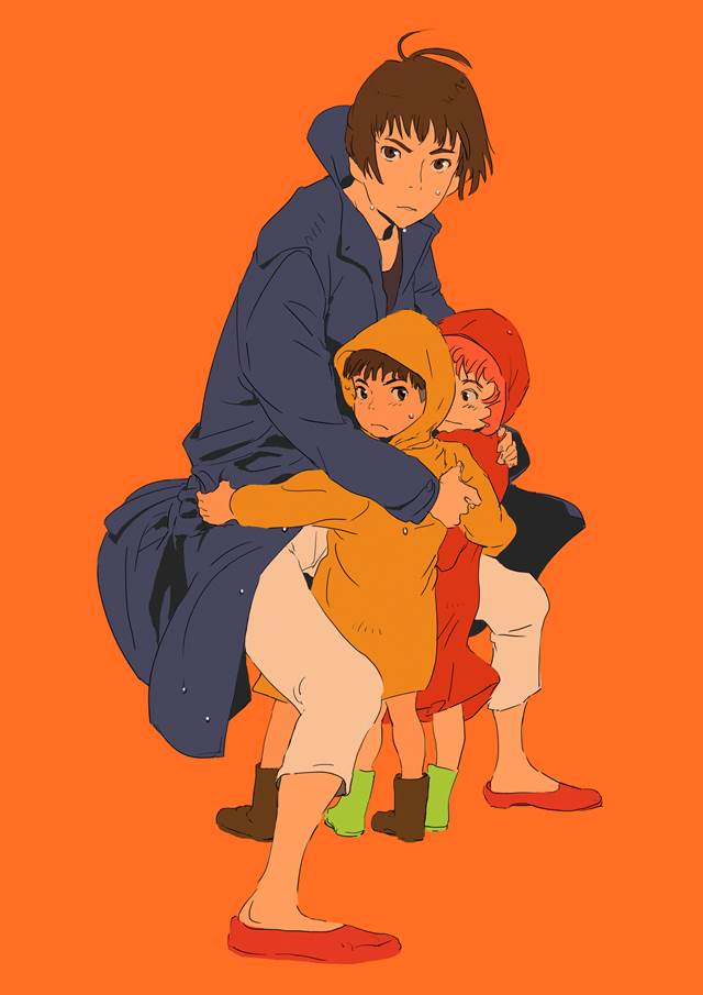 吉卜力, 悬崖上的金鱼姬, family, raincoat, Maternal Instincts, 正太, little girl, meaning of life, 吉卜力100收藏