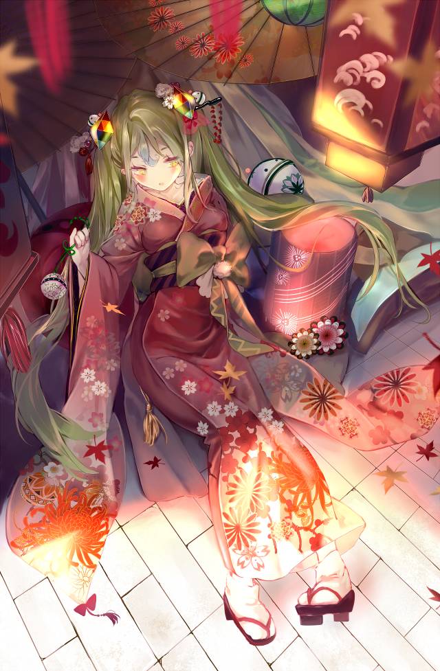 G站,咕噜咪,女孩,双马尾,G娘,和服,咕噜咕噜图片