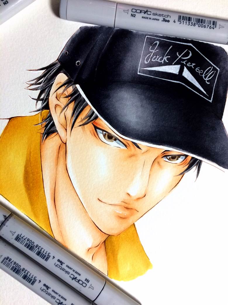 prince of tennis, traditional, copic, Genichirou Sanada