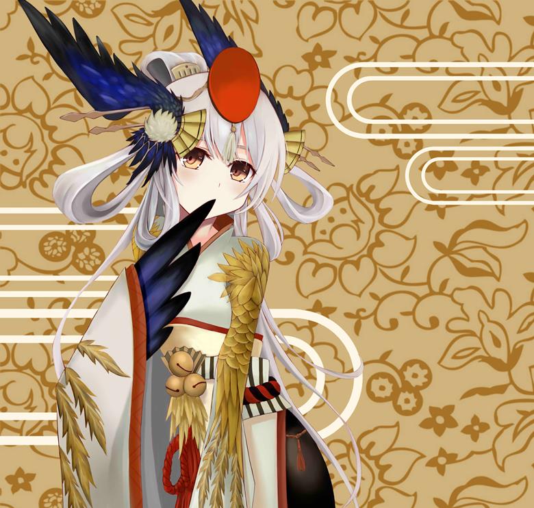 姑获鸟葬尘焚雪的阴阳师插画图片