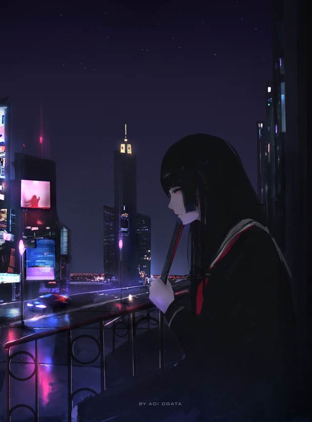 地狱少女,阎魔爱,黑长直图片