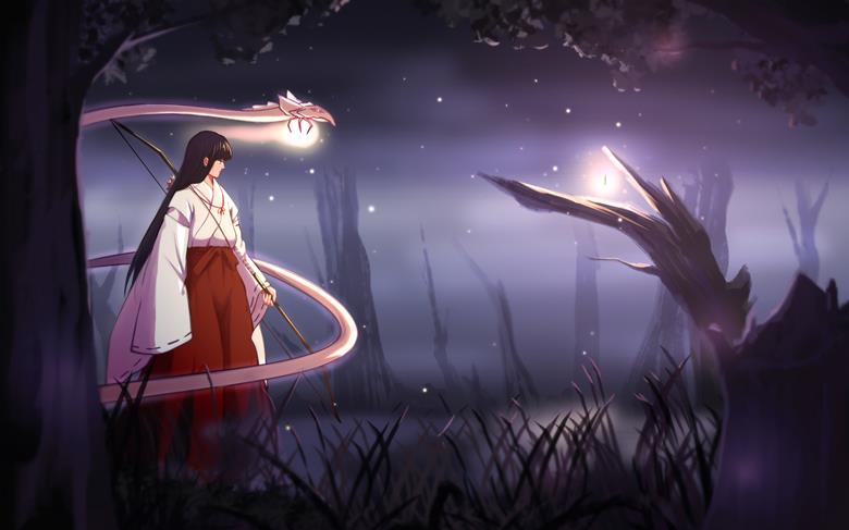 inuyasha, Kikyo, Kikyo (Inuyasha), Dead Soul Insects, Inuyasha 100+ bookmarks