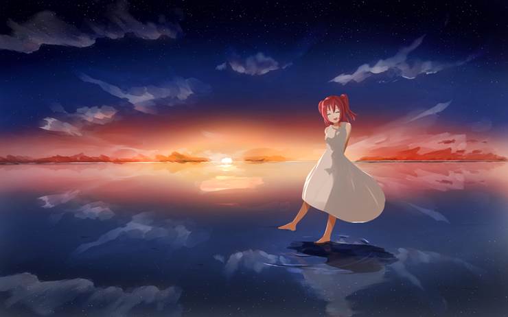 LoveLive! Sunshine!!, 黑泽露比, 乌尤尼盐沼, 白色连衣裙, LoveLive! 50收藏