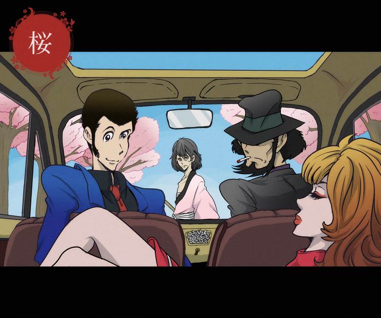 鲁邦三世, mine fujiko, Daisuke Jigen, 石川五右卫门, FIAT 500, Lupin the Third 100+ bookmarks