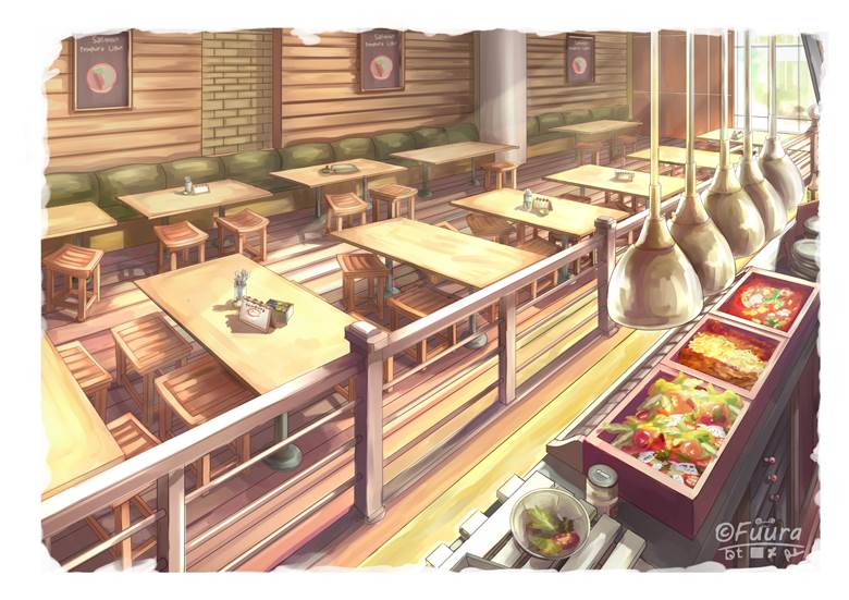 Udon Restourant|FuuraXen的咖啡店pixiv插画图片