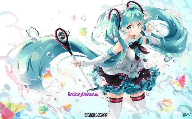 初音未来,卧槽好可爱,水下,水中,魔法未来图片