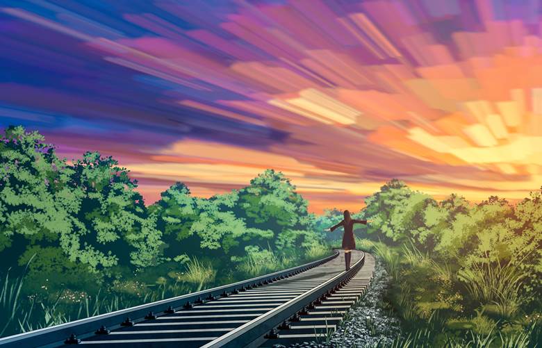 铁道|liwei191的pixiv风景插画图片