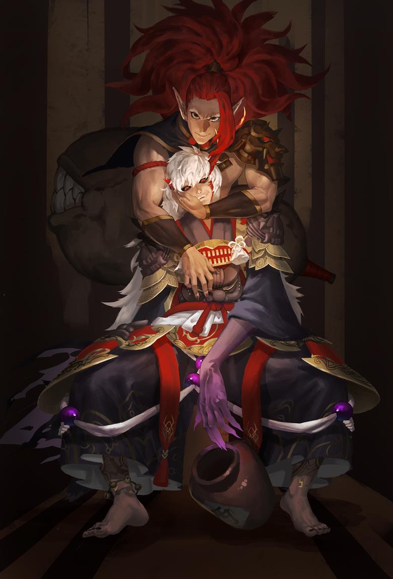 阴阳师, Onmyoji, Shuten-doji, Doji Ibaraki, Shuten/Ibaraki