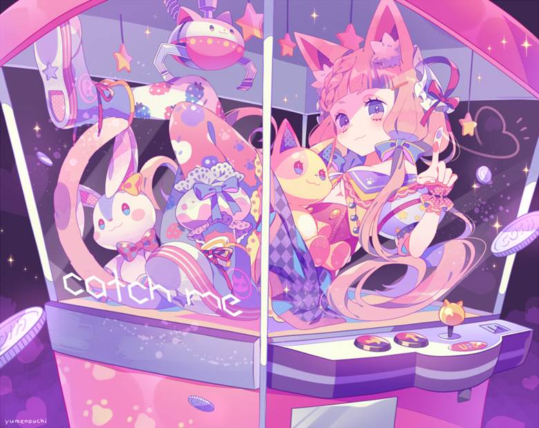 原创, 女孩子, 原创, claw machine, 玻璃之中, 透过玻璃, 原创10000users加入书籤