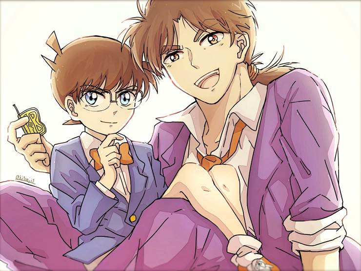 Conan Edogawa, Hajime Kindaichi, The Kindaichi Case Files, case closed, crossover 100+ bookmarks