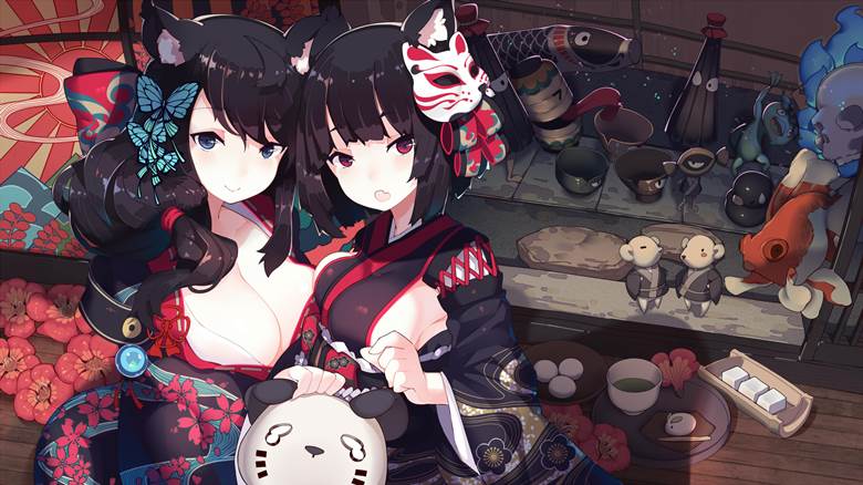 碧蓝航线, Azur Lane, Fusou, Yamashiro, 商业绘图, Fusou (Azur Lane), 山城（碧蓝航线）, 原作, 碧蓝航线30000收藏