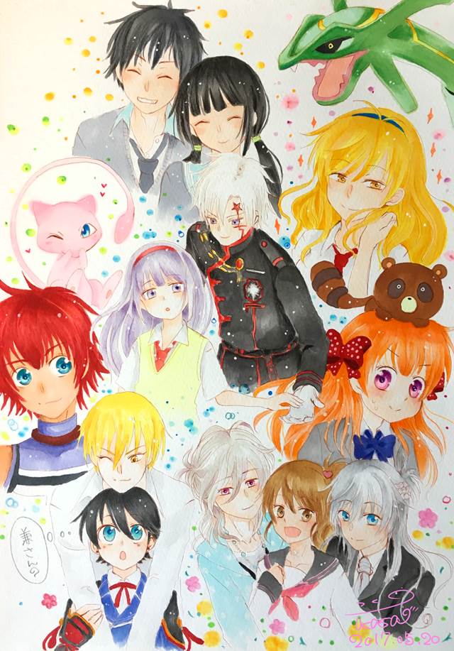 传说, 刀剑乱舞, oresama teacher, 黑子的篮球, Monthly Girls' Nozaki-kun, 精灵宝可梦, 手绘