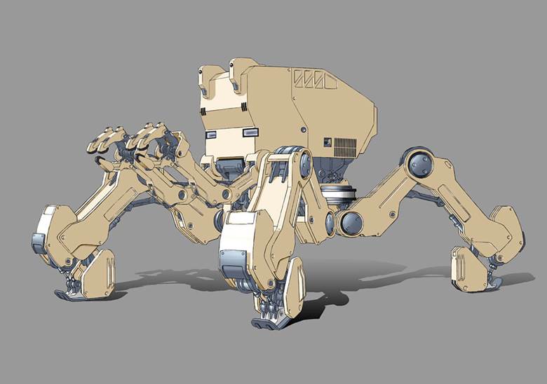 外骨格マシン2|wild weasel的机器人壁纸插画图片