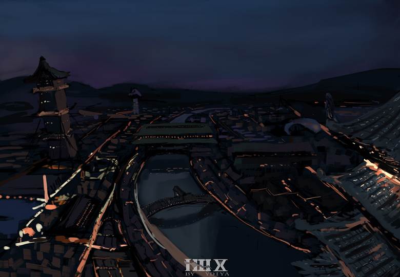 ancient, creation, 风景, night view