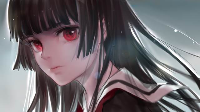 地狱少女,小女孩,阎魔爱,黑长直图片
