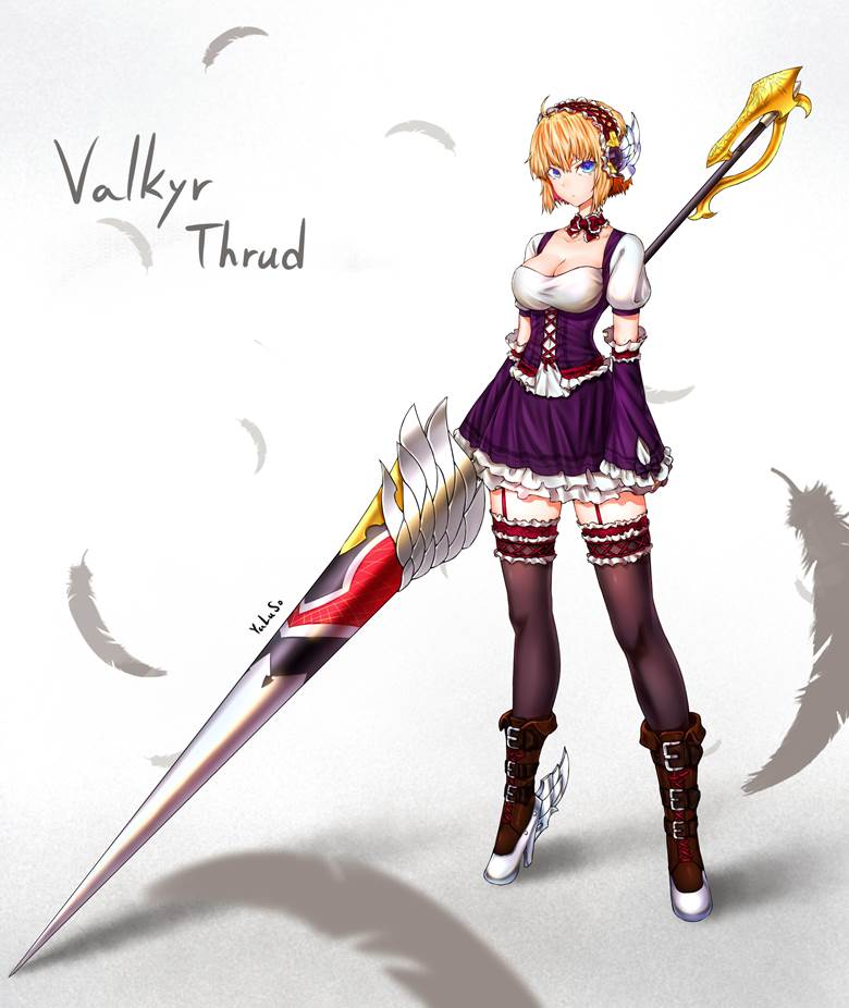 战斗少女, blond, original, armed girls, 女仆