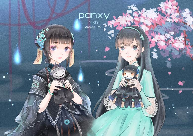 奇蹟暖暖panxyoao的古風漢服插畫圖片